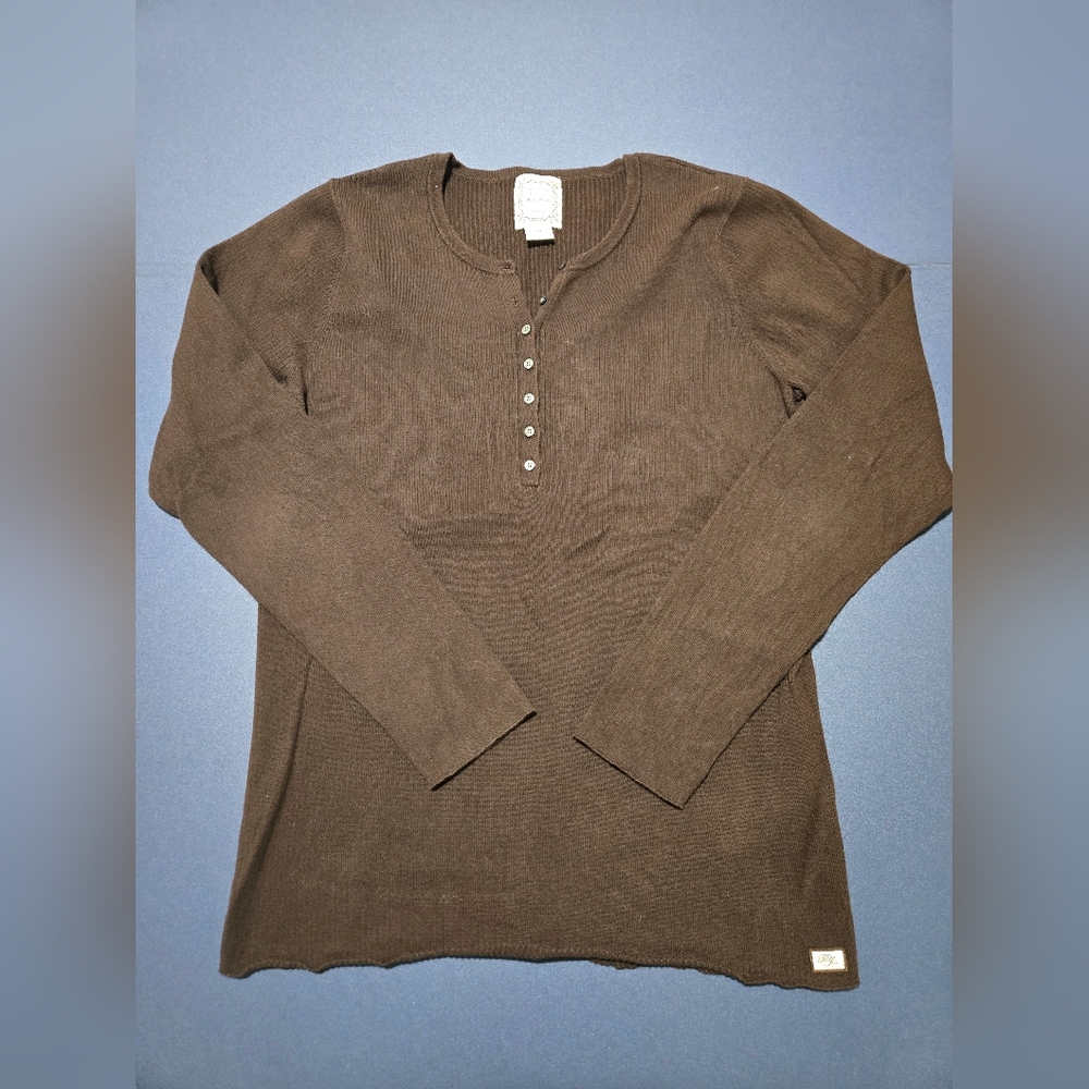 Womens Ralph Lauren Polo Jeans Brown XL Top